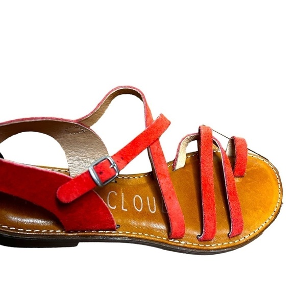 Musse & Cloud Red Strappy Gladiator Sandals - Picture 5 of 8